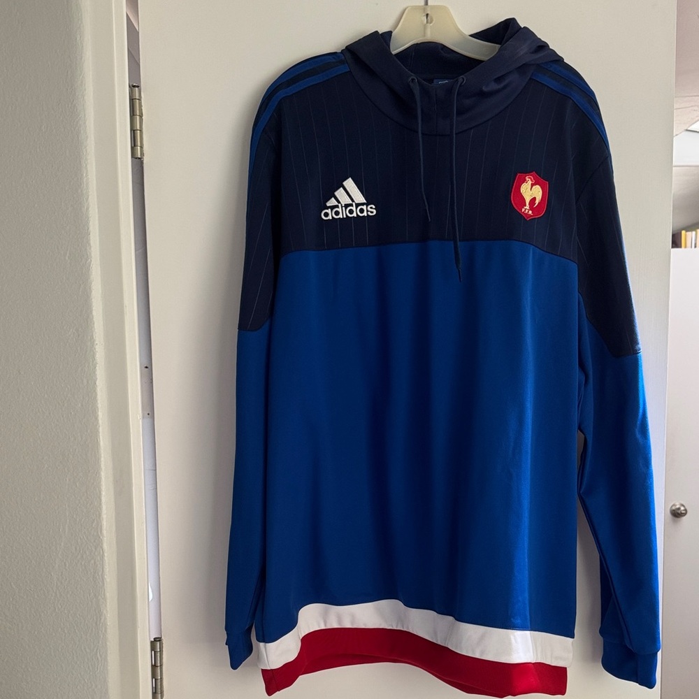 Adidas French Football Athletic Jacket 2xl new with tags!
